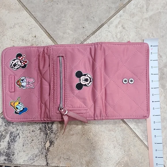 Vera Bradley Pink Quilted Wallet with Disney Characters RFID PROTECTION - Picture 10 of 14